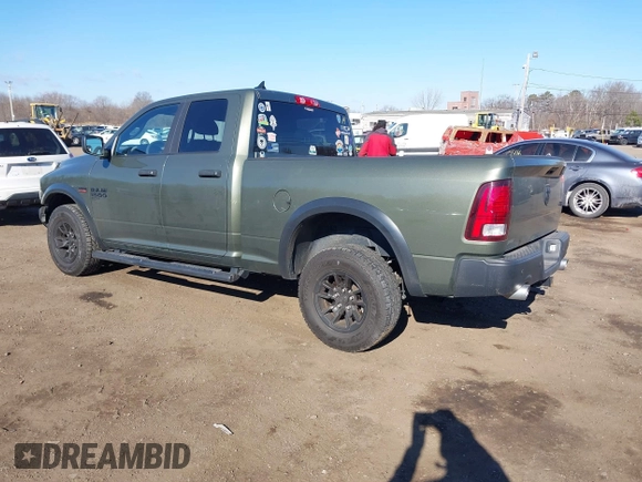 2021 Ram 1500 Warlock with VIN 1C6RR7GT9MS596989, listed as a IAAI auction lot 41673633 with 45,592 mi miles and . Bid and sale history available at DreamBid. Image 3.