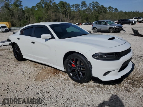 2021 Dodge Charger GT with VIN 2C3CDXHG9MH603949, listed as a Copart auction lot 49962995 with 12,892 mi miles and Salvage Title. Bid and sale history available at DreamBid. Image 4.