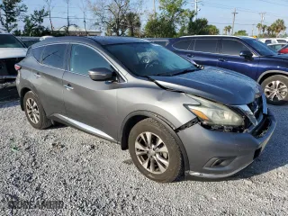 2015 Nissan Murano SV with VIN 5N1AZ2MG5FN224336, listed as a Copart auction lot 51897145 with 90,544 mi miles and Salvage Title. Bid and sale history available at carsss.com. Image 4.