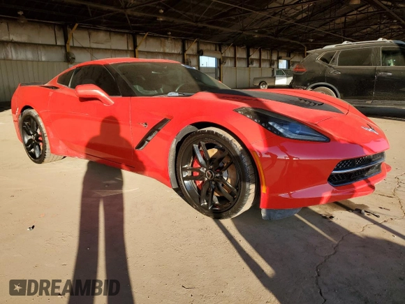 2015 Chevrolet Corvette Z51 1LT with VIN 1G1YH2D73F5100421, listed as a Copart auction lot 41861925 with 0 mi miles and Salvage Title. Bid and sale history available at carsss.com. Image 4.