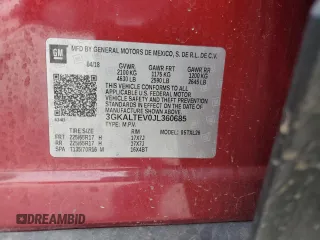 2018 GMC Terrain SLE with VIN 3GKALTEV0JL360685, listed as a Copart auction lot 46812315 with 98,449 mi miles and Salvage Title. Bid and sale history available at carsss.com. Image 13.