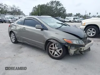2008 Honda Civic Cpe LX with VIN 2HGFG11618H577210, listed as a IAAI auction lot 41258308 with 206,044 mi miles. Bid and sale history available at carsss.com. Image 1.
