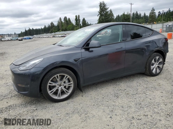 2024 Tesla Model Y Long Range with VIN 7SAYGDEE9RF069801, listed as a Copart auction lot 60857145 with 18,808 mi miles and Salvage title. Bid and sale history available at DreamBid. Image 1.