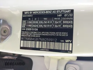 2022 Mercedes-Benz GLB 250 с VIN W1N4M4GB7NW259912, выставлен на аукционе IAAI как лот 41662630 с пробегом 56 466 миль миль и . История ставок и продаж доступна на DreamBid. Изображение 9.