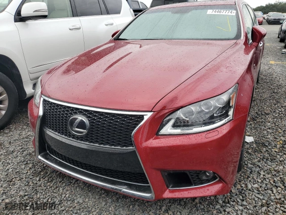 2014 Lexus LS 460 with VIN JTHBL5EF7E5130926, listed as a Copart auction lot 74467774 with 0 mi miles and Non Repairable. Bid and sale history available at carsss.com. Image 5.