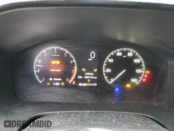 2025 Honda CR-V EX with VIN 2HKRS4H43SH411186, listed as a Copart auction lot 53816295 with 9,172 mi miles and Salvage Title. Bid and sale history available at DreamBid. Image 9.