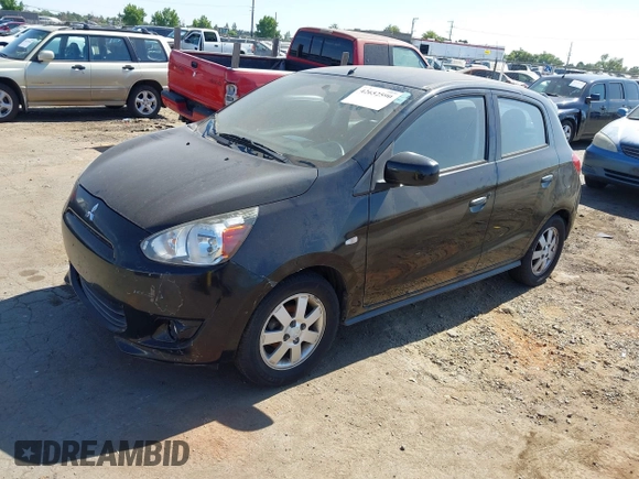 2014 Mitsubishi Mirage ES with VIN ML32A4HJ4EH004817, listed as a IAAI auction lot 42652590 with 155,186 mi miles and . Bid and sale history available at DreamBid. Image 2.