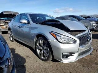 2017 Infiniti M37 with VIN JN1BY1AR4HM770438, listed as a Copart auction lot 87245434 with 91,793 mi miles and Salvage Title. Bid and sale history available at carsss.com. Image 4.