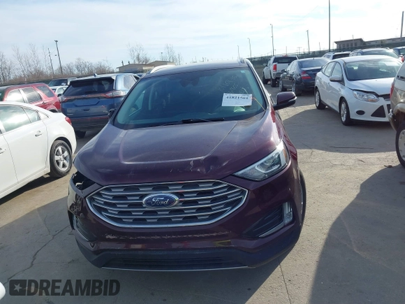 2020 Ford Edge SEL with VIN 2FMPK4J98LBB60655, listed as a IAAI auction lot 41821501 with 41,624 mi miles. Bid and sale history available at carsss.com. Image 13.