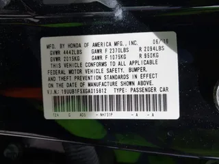 2016 Acura TLX Tech with VIN 19UUB1F5XGA015812, listed as a IAAI auction lot 41871181 with 135,638 mi miles. Bid and sale history available at carsss.com. Image 9.