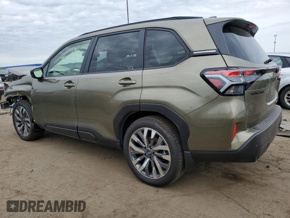 2025 Subaru Forester Touring with VIN JF2SLDTC3SH460756, listed as a Copart auction lot 58800695 with 1,185 mi miles and Salvage title. Bid and sale history available at DreamBid. Image 2.