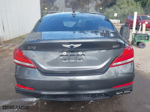 2021 Genesis G70 2.0T with VIN KMTG44LA9MU067016, listed as a IAAI auction lot 41905235 with 35,592 mi miles. Bid and sale history available at carsss.com. Image 16.