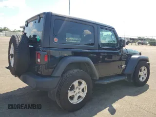 2020 Jeep Wrangler Sport with VIN 1C4GJXAG9LW203468, listed as a Copart auction lot 63586585 with 58,180 mi miles and Salvage title. Bid and sale history available at DreamBid. Image 3.