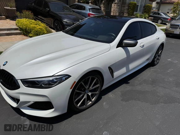 2020 BMW 8 Series M850i with VIN WBAGV8C01LBP48613, listed as a Copart auction lot 65496944 with 18,974 mi miles. Bid and sale history available at carsss.com. Image 2.