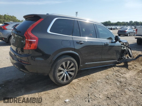 2023 Volvo XC90 Core with VIN YV4L12PV7P1927358, listed as a Copart auction lot 68731304 with 15,821 mi miles and Salvage Title. Bid and sale history available at carsss.com. Image 3.