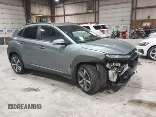 2020 Hyundai Kona Limited with VIN KM8K3CA57LU405342, listed as a IAAI auction lot 41791082 with 58,043 mi miles. Bid and sale history available at carsss.com. Image 1.