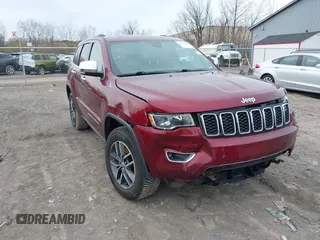 2018 Jeep Grand Cherokee Limited with VIN 1C4RJFBG8JC487711, listed as a IAAI auction lot 41966388 with 110,512 mi miles and . Bid and sale history available at DreamBid. Image 1.