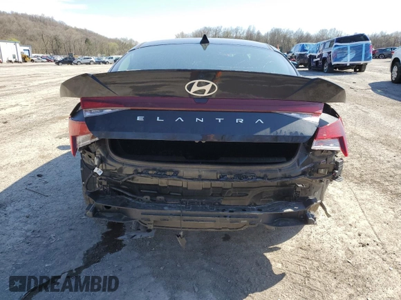 2024 Hyundai Elantra SE with VIN KMHLL4DG1RU683976, listed as a Copart auction lot 51864595 with Not Provided miles and Salvage Title. Bid and sale history available at DreamBid. Image 6.