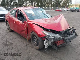 2015 Mazda 3 i SV with VIN JM1BM1T70F1222049, listed as a IAAI auction lot 41308957 with Not Provided miles. Bid and sale history available at carsss.com. Image 1.