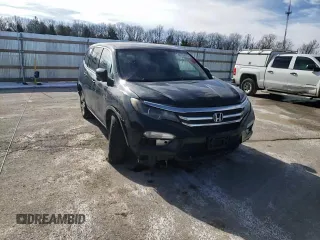 2017 Honda Pilot EX-L with VIN 5FNYF6H56HB008475, listed as a Copart auction lot 46135615 with 163,217 mi miles and Salvage Title. Bid and sale history available at DreamBid. Image 11.
