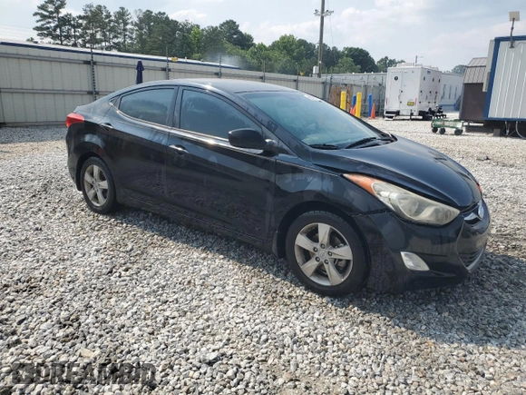 2013 Hyundai Elantra GLS with VIN KMHDH4AE1DU841024, listed as a Copart auction lot 58762515 with 166,470 mi miles and Salvage title. Bid and sale history available at DreamBid. Image 4.