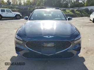 2023 Genesis G70 2.0T with VIN KMTG34TA5PU112928, listed as a Copart auction lot 74965654 with 17,963 mi miles and Salvage Title. Bid and sale history available at carsss.com. Image 5.