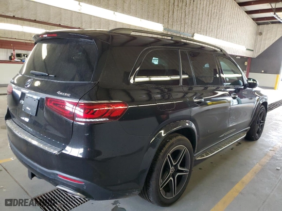 2020 Mercedes-Benz GLS with VIN 4JGFF8GE1LA270017, listed as a Copart auction lot 75921354 with 51,242 mi miles and Clean Title. Bid and sale history available at carsss.com. Image 3.