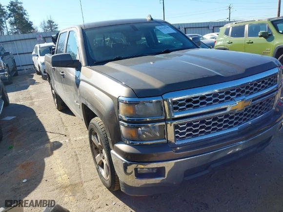 2015 Chevrolet Silverado 1500 LT with VIN 3GCPCREC3FG292888, listed as a IAAI auction lot 41416740 with 123,000 mi miles. Bid and sale history available at carsss.com. Image 1.
