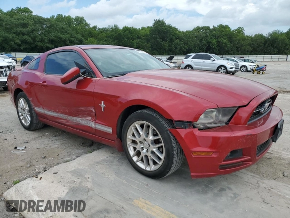 2013 Ford Mustang V6 with VIN 1ZVBP8AM7D5254718, listed as a Copart auction lot 59052175 with 145,261 mi miles and Salvage title. Bid and sale history available at DreamBid. Image 4.