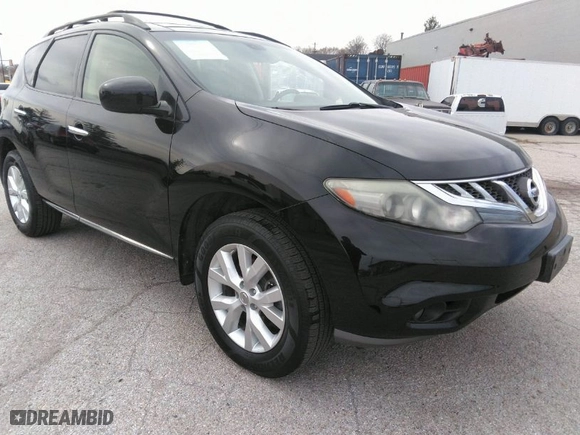 2013 Nissan Murano SL with VIN JN8AZ1MW7DW316985, listed as a IAAI auction lot 41963581 with 170,934 mi miles. Bid and sale history available at carsss.com. Image 1.