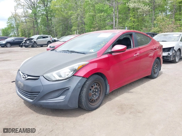 2016 Hyundai Elantra Value Edition with VIN KMHDH4AE5GU517580, listed as a IAAI auction lot 42123514 with 249,927 mi miles. Bid and sale history available at carsss.com. Image 16.