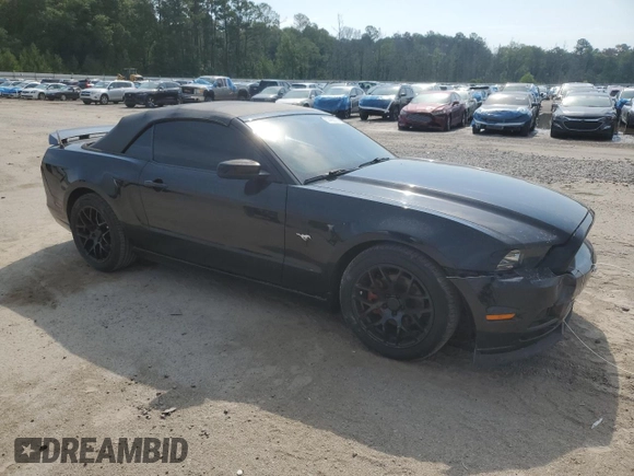 2014 Ford Mustang V6 with VIN 1ZVBP8EM2E5260681, listed as a Copart auction lot 57455675 with Not provided miles and Salvage title. Bid and sale history available at DreamBid. Image 4.