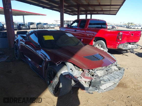 2016 Chevrolet Corvette Z06 3LZ with VIN 1G1YU2D61G5608777, listed as a IAAI auction lot 41830787 with 57,069 mi miles. Bid and sale history available at carsss.com. Image 1.