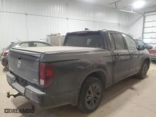 2021 Honda Ridgeline Sport with VIN 5FPYK3F16MB011985, listed as a Copart auction lot 88902405 with 58,087 mi miles and Salvage Title. Bid and sale history available at carsss.com. Image 3.