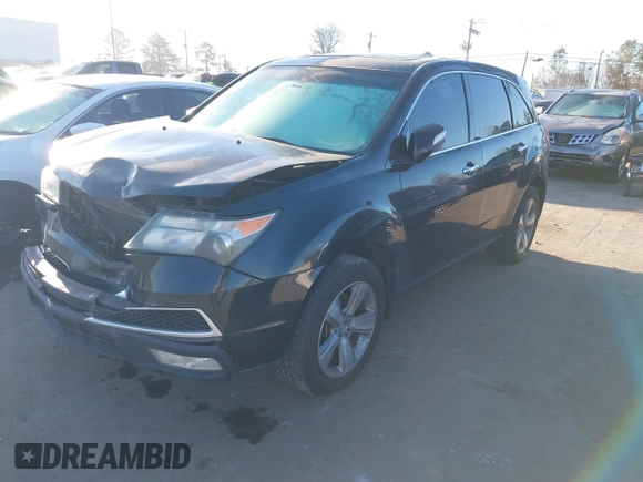 2010 Acura MDX Technology Pkg with VIN 2HNYD2H68AH523947, listed as a IAAI auction lot 41132813 with 185,187 mi miles. Bid and sale history available at carsss.com. Image 2.