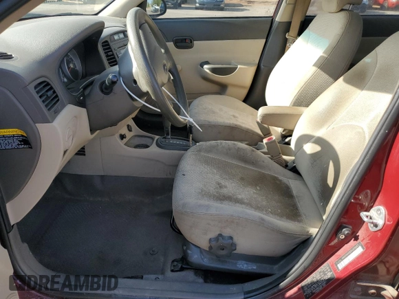 2009 Hyundai Accent Auto GLS with VIN KMHCN46C29U289987, listed as a Copart auction lot 55254085 with 164,363 mi miles and Salvage title. Bid and sale history available at DreamBid. Image 7.