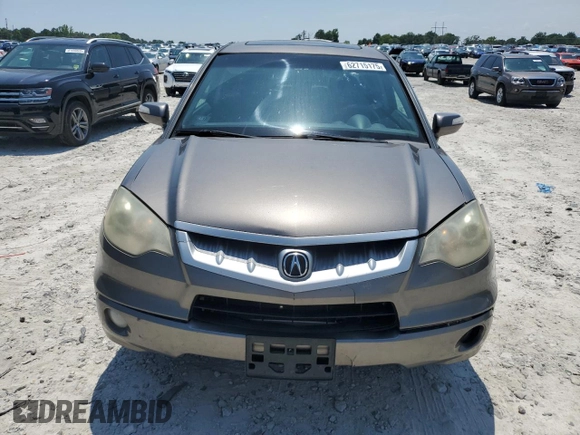 2008 Acura RDX Technology with VIN 5J8TB18548A000877, listed as a Copart auction lot 62715175 with 254,589 mi miles and Salvage title. Bid and sale history available at DreamBid. Image 5.