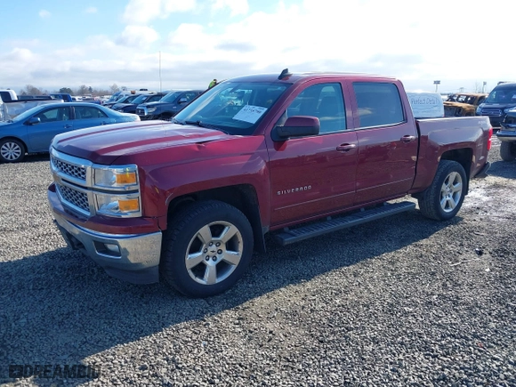 2015 Chevrolet Silverado 1500 LT with VIN 3GCUKREC0FG263001, listed as a IAAI auction lot 41735790 with 266,727 mi miles. Bid and sale history available at carsss.com. Image 2.