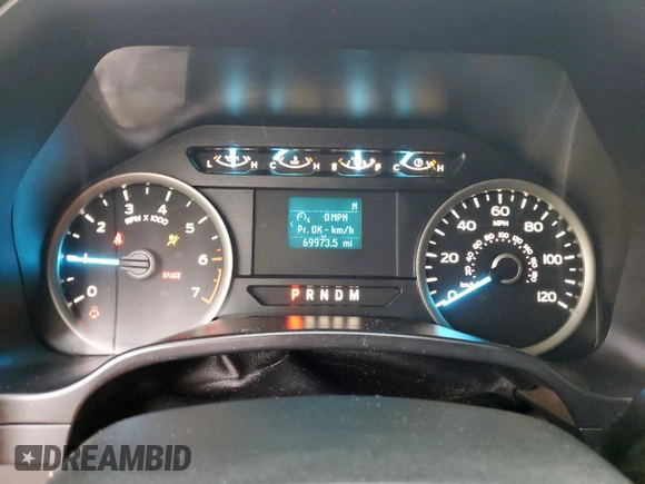 2020 Ford F-150 XL with VIN 1FTEW1CP5LKE35821, listed as a Copart auction lot 58717205 with 69,973 mi miles and Salvage title. Bid and sale history available at DreamBid. Image 9.