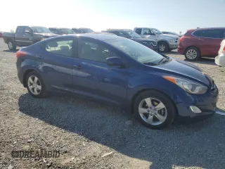 2013 Hyundai Elantra Limited with VIN KMHDH4AE7DU501778, listed as a Copart auction lot 52764415 with 109,971 mi miles and Salvage Title. Bid and sale history available at DreamBid. Image 4.