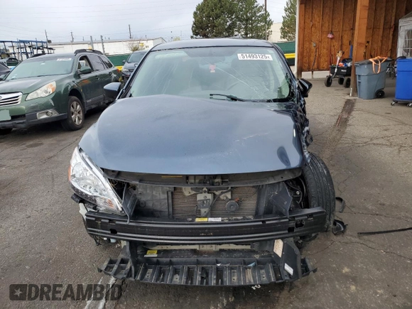 2014 Nissan Sentra SV with VIN 3N1AB7AP1EY254819, listed as a Copart auction lot 51493125 with 73,558 mi miles and Salvage Title. Bid and sale history available at DreamBid. Image 5.