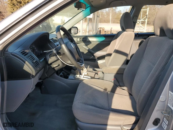 2004 Honda Civic VP with VIN 2HGES16304H626545, listed as a Copart auction lot 47608345 with 125,552 mi miles and Salvage Title. Bid and sale history available at carsss.com. Image 7.