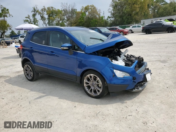 2019 Ford EcoSport Titanium with VIN MAJ3S2KE9KC272873, listed as a Copart auction lot 50262935 with 63,714 mi miles and Salvage Title. Bid and sale history available at DreamBid. Image 4.