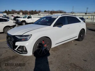 2022 Audi SQ8 Prestige z VIN WA1CWBF16ND026457, wystawiony jako Copart lot #84327434 z przebiegiem 24 770 mil mil oraz Szkody całkowita. Historia ofert i sprzedaży dostępna na DreamBid. Obrazek 1.