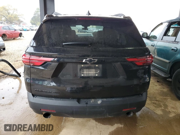 2022 Chevrolet Traverse LS with VIN 1GNEVFKW0NJ163476, listed as a Copart auction lot 48157244 with 49,960 mi miles and Salvage Title. Bid and sale history available at carsss.com. Image 6.