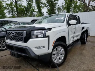 2022 Nissan Frontier S with VIN 1N6ED1EK6NN646015, listed as a Copart auction lot 53599054 with 21,055 mi miles and Salvage Title. Bid and sale history available at carsss.com. Image 1.
