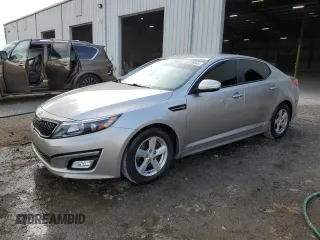 2015 Kia Optima LX with VIN KNAGM4A7XF5580422, listed as a Copart auction lot 54156945 with 132,248 mi miles and Salvage Title. Bid and sale history available at DreamBid. Image 1.