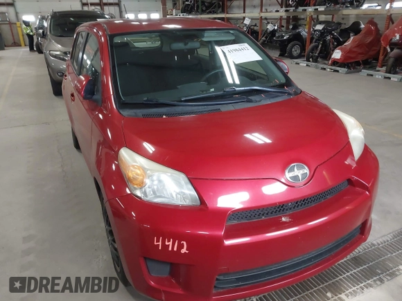 2008 Scion xD with VIN JTKKU10408J019264, listed as a IAAI auction lot 41984412 with 153,147 mi miles. Bid and sale history available at carsss.com. Image 6.