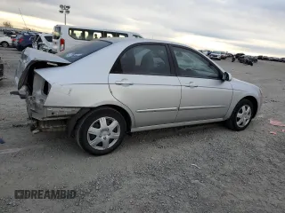 2009 Kia Spectra EX with VIN KNAFE221195626490, listed as a Copart auction lot 80804683 with 81,126 mi miles and Clean Title. Bid and sale history available at carsss.com. Image 3.