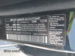 2011 Mercedes-Benz C 300 Sport с VIN WDDGF5EB8BR155906, выставлен на аукционе IAAI как лот 42522601 с пробегом 158 877 миль миль и . История ставок и продаж доступна на DreamBid. Изображение 9.